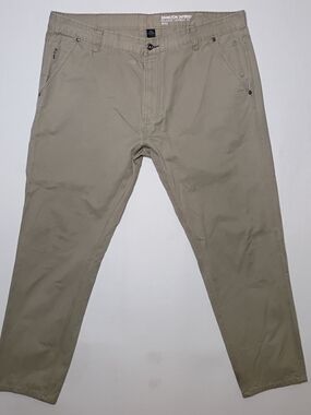 Sean John Hamilton Relaxed Tapered Fit Pants 44X32 Beige Twill Carpenter